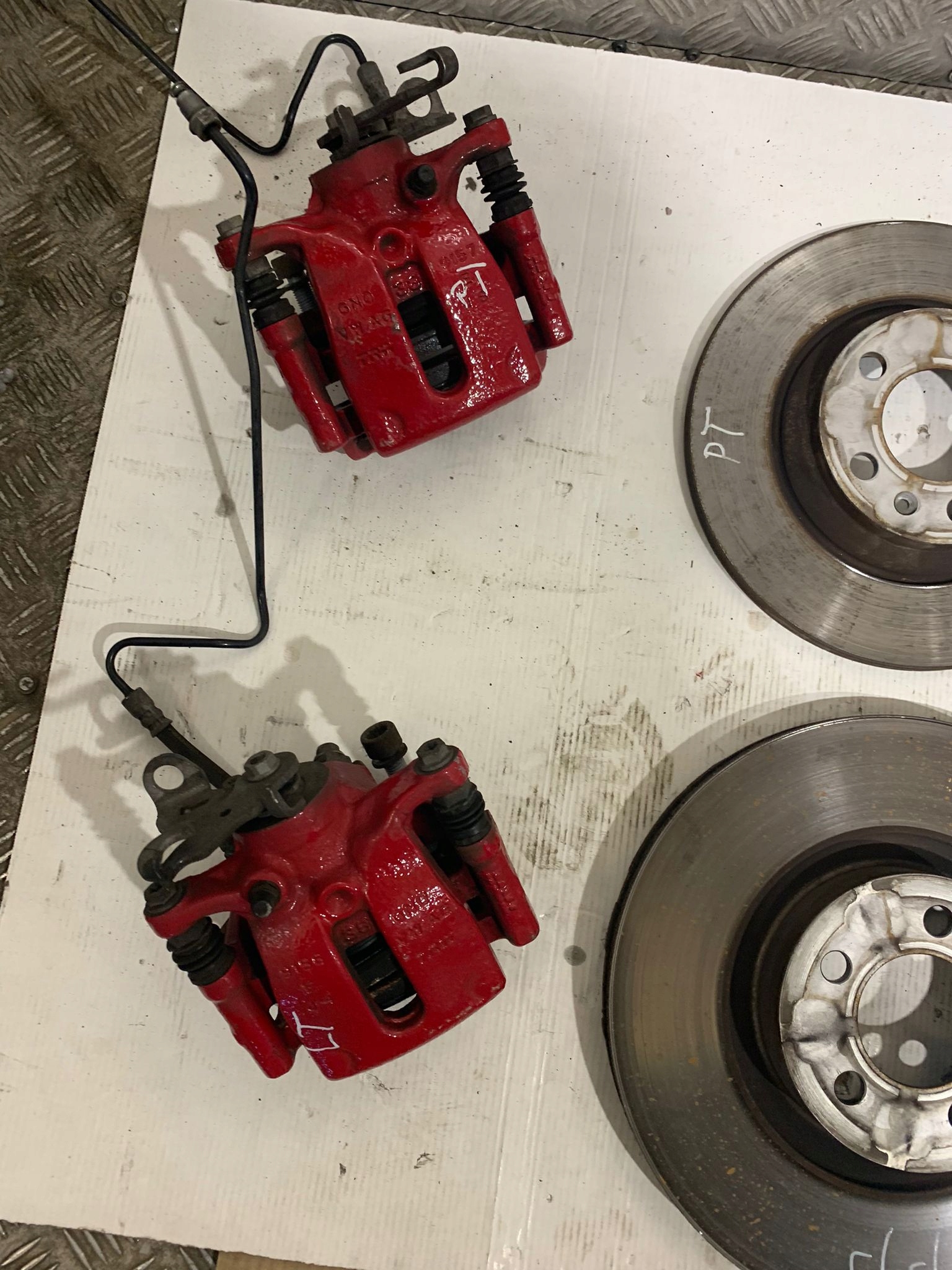 calipers discs brake KPL. VW POLO VI 2G GTI 1