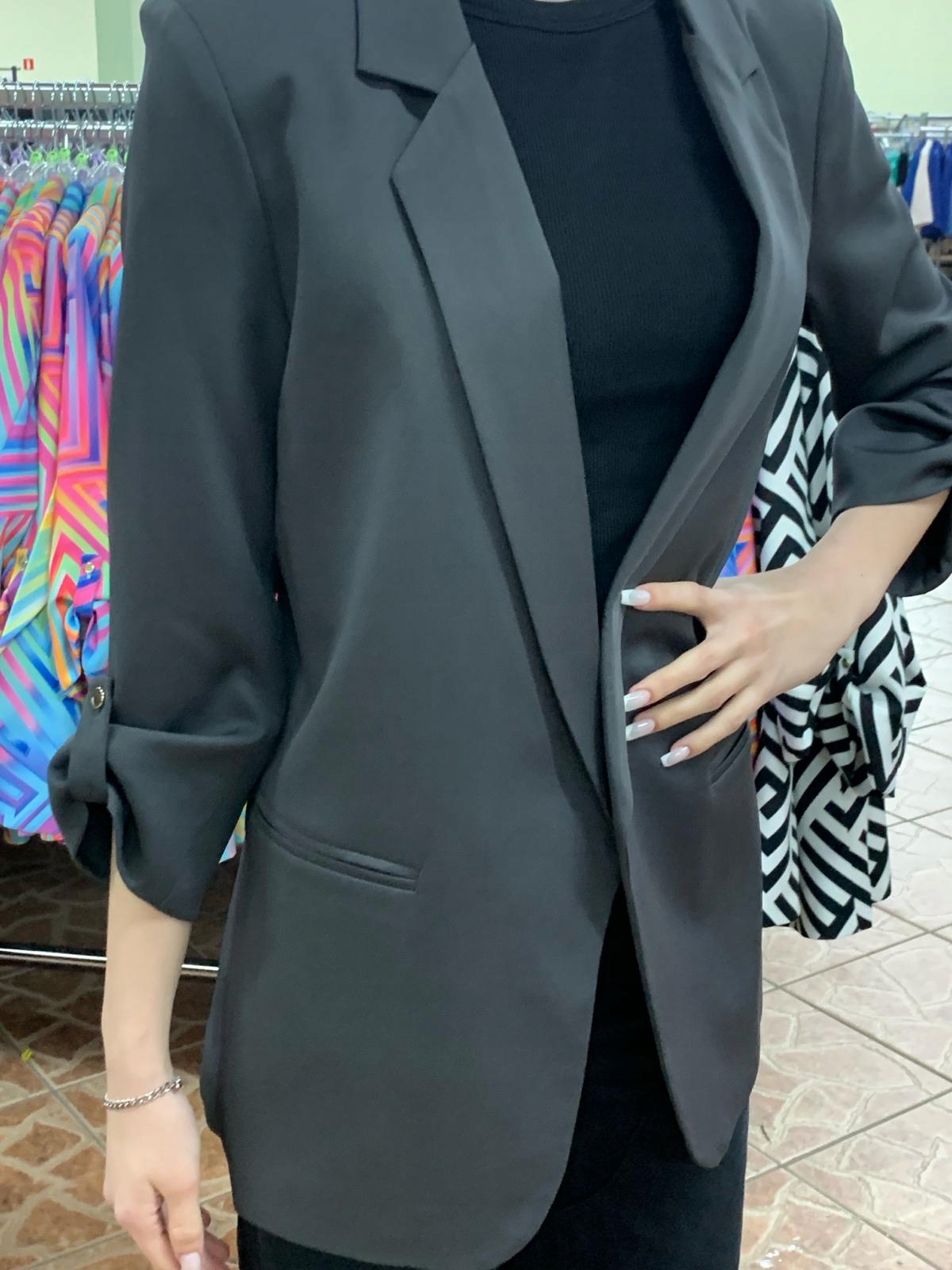 GARNITUR DAMSKI ADIKA TANGO - grafitowy (stalowy)- ROZMIAR 52