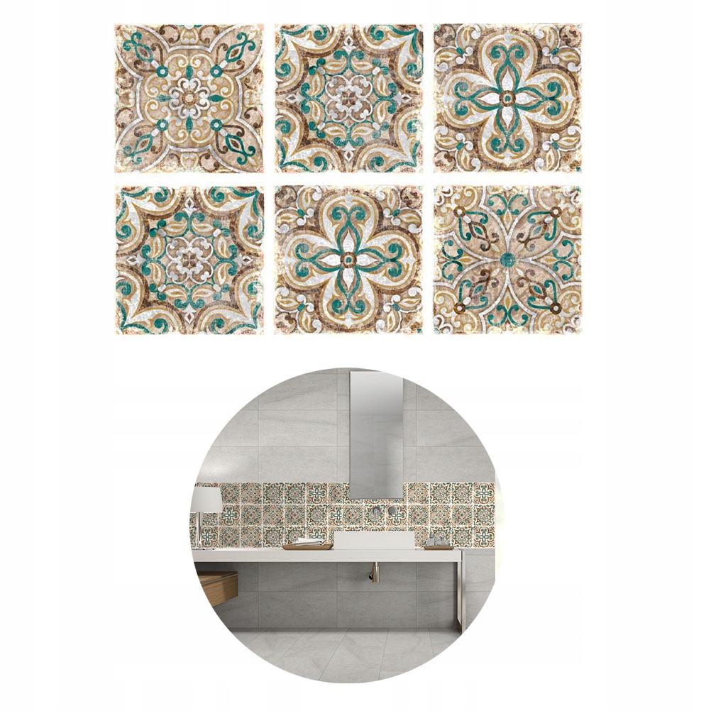 NAKLEJKI WODOODPORNE DO DEKORACJI DOMU PŁYTKI