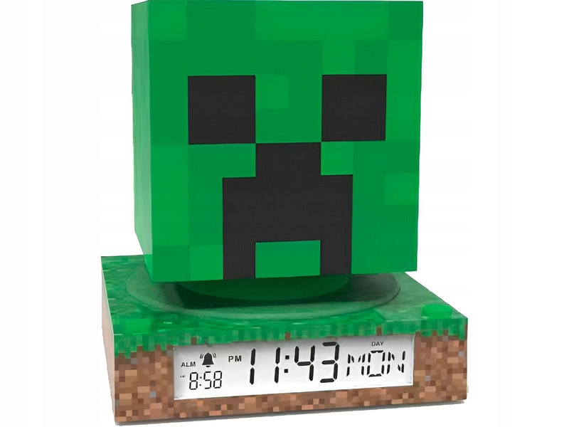Lampka 3D z budzikiem Minecraft MIN3020 Kids Euroswan