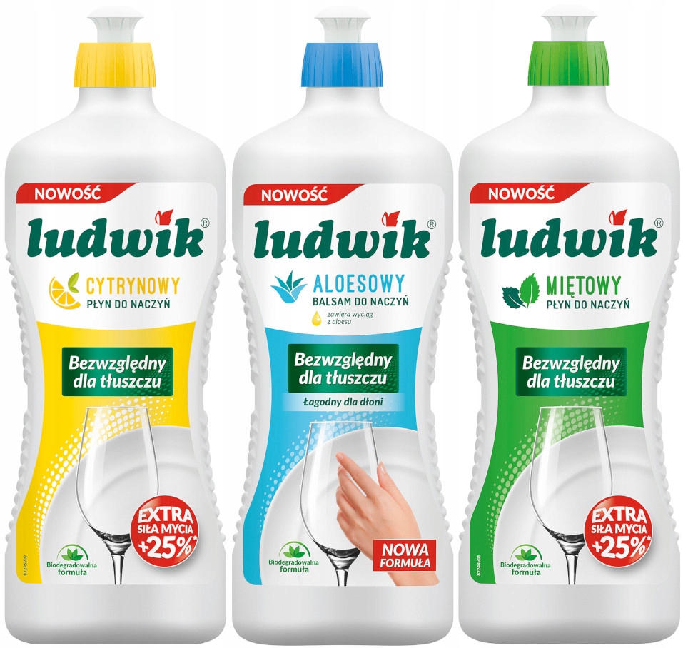 

Ludwik Płyn do Mycia Naczyń Bio MIX 3x 900g