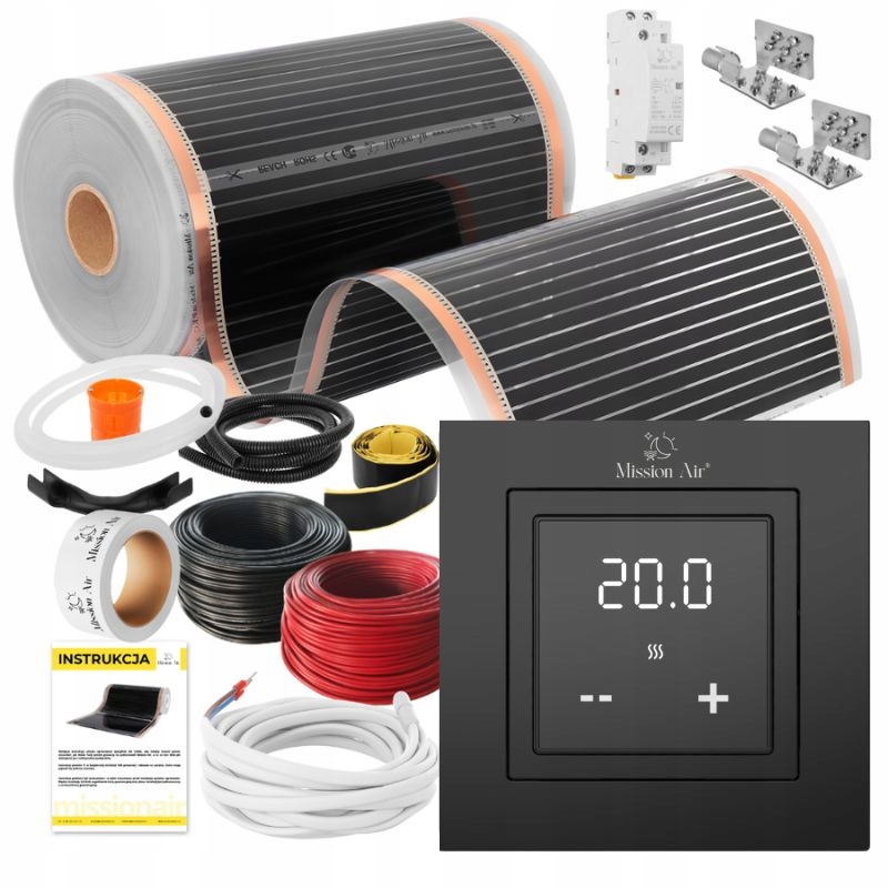 Set Mission Air Fólia vyhrievacia podložka Infračervená 50 cm A 160 W/m² 24 m² Ptc