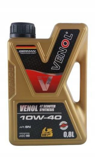 Olej do Skuter 4T Venol Synthesis Scooter 10W 40 0.8 L motocykl motorower