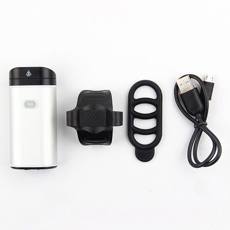 LAMPKA ROWEROWA ŚWIATŁO PRZÓD TYŁ LED NA KIEROWNICĘ ROWER MOCNA USB JASNA Czas pracy 12 h