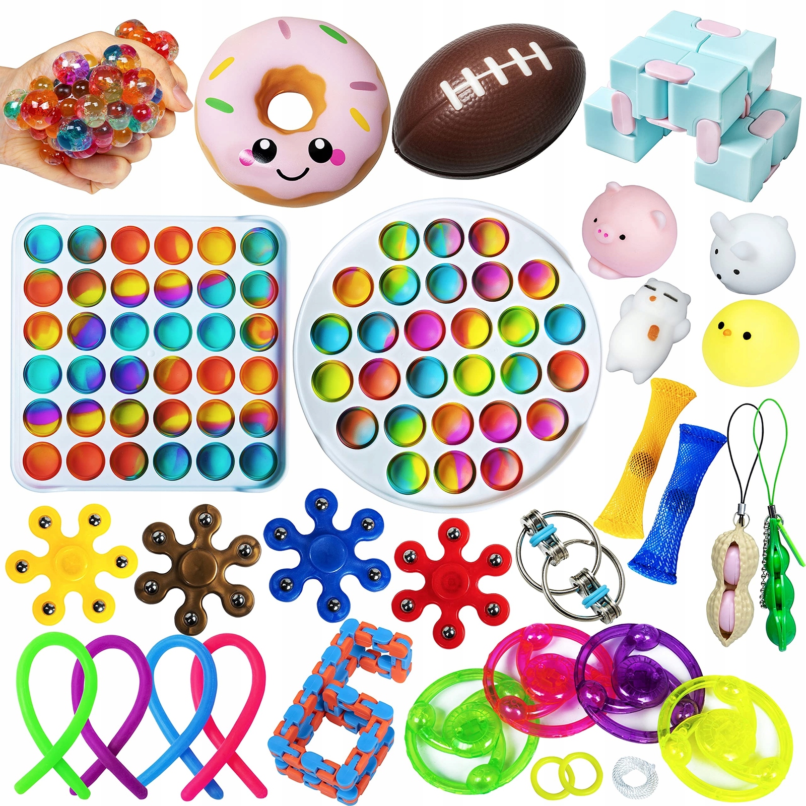 

Zestaw Zabawek Antystresowych Fidget Toys Pop It