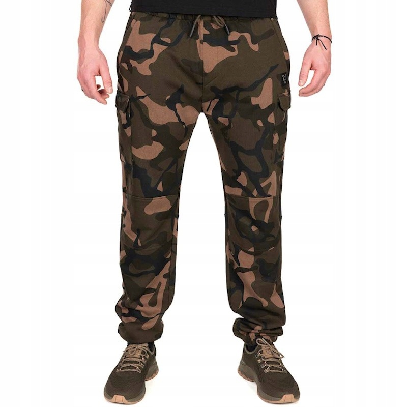 Spodnie Wędkarskie Dresowe Fox Lw Camo Joggers M Dla Karpiarza