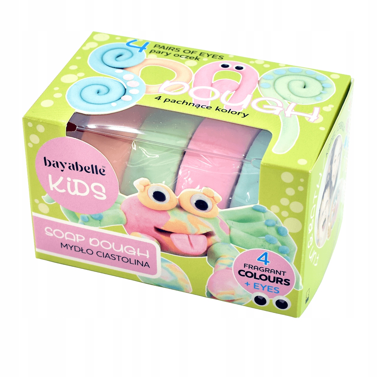 Mydło dla dzieci, ciastolina do kąpieli BAYABELLE 4 kolory (4x50g)