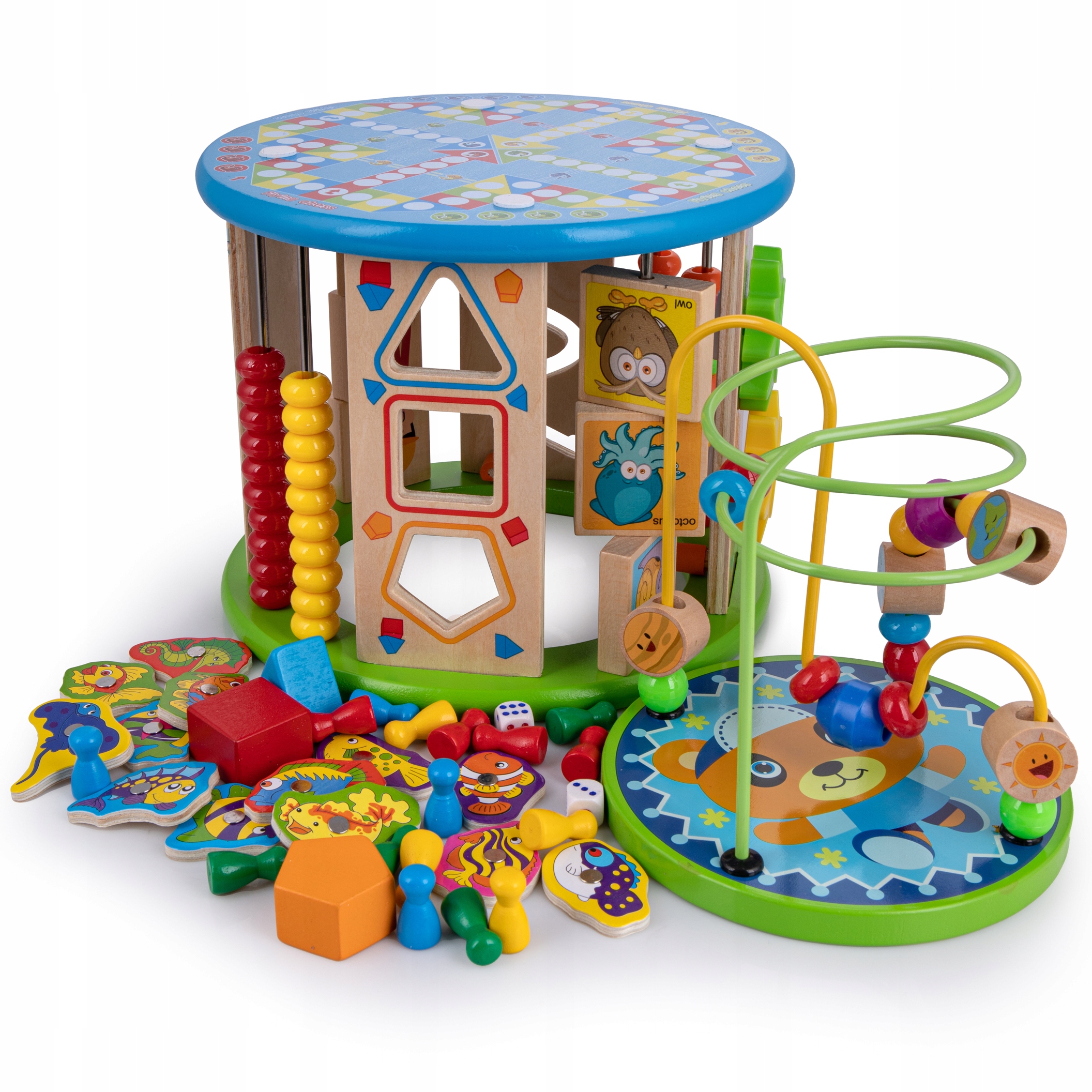 СОРТЕР ДЕРЕВЯННЫЙ КУБ ОБРАЗОВАТЕЛЬНЫЕ ЯЩИК 11 в 1