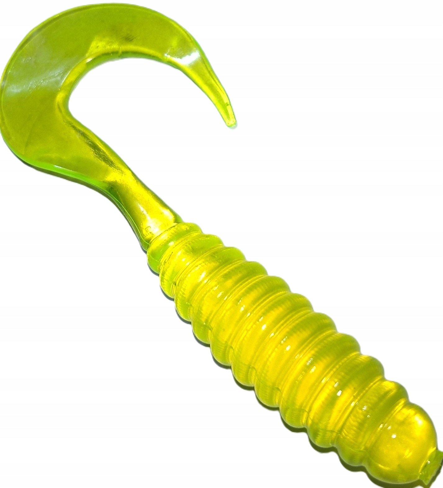 Manns Twister 90mm Ch Przeźroczysty żółty fluo