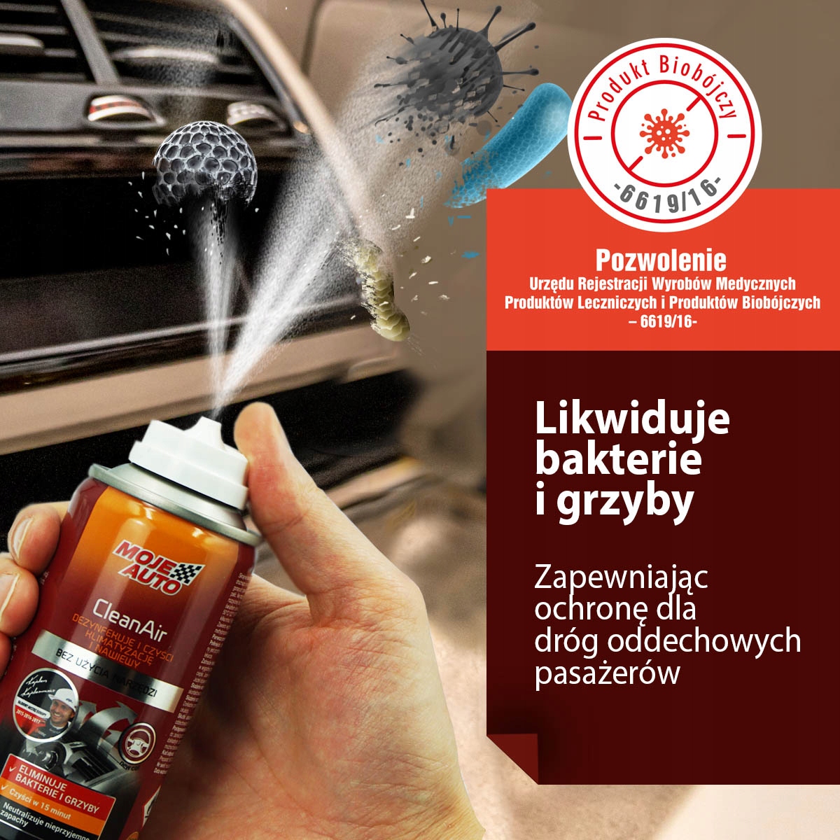 CleanAir ODGRZYBIACZ KLIMATYZACJI NEW CAR 150ml Producent Moje Auto