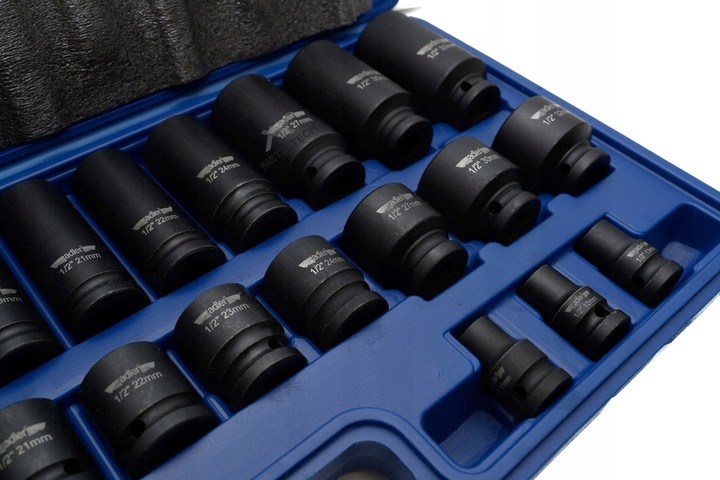 ZESTAW NASADEK NASADKI UDAROWE 1/2 35 SZT 8-32 MM ADLER Marka Adler