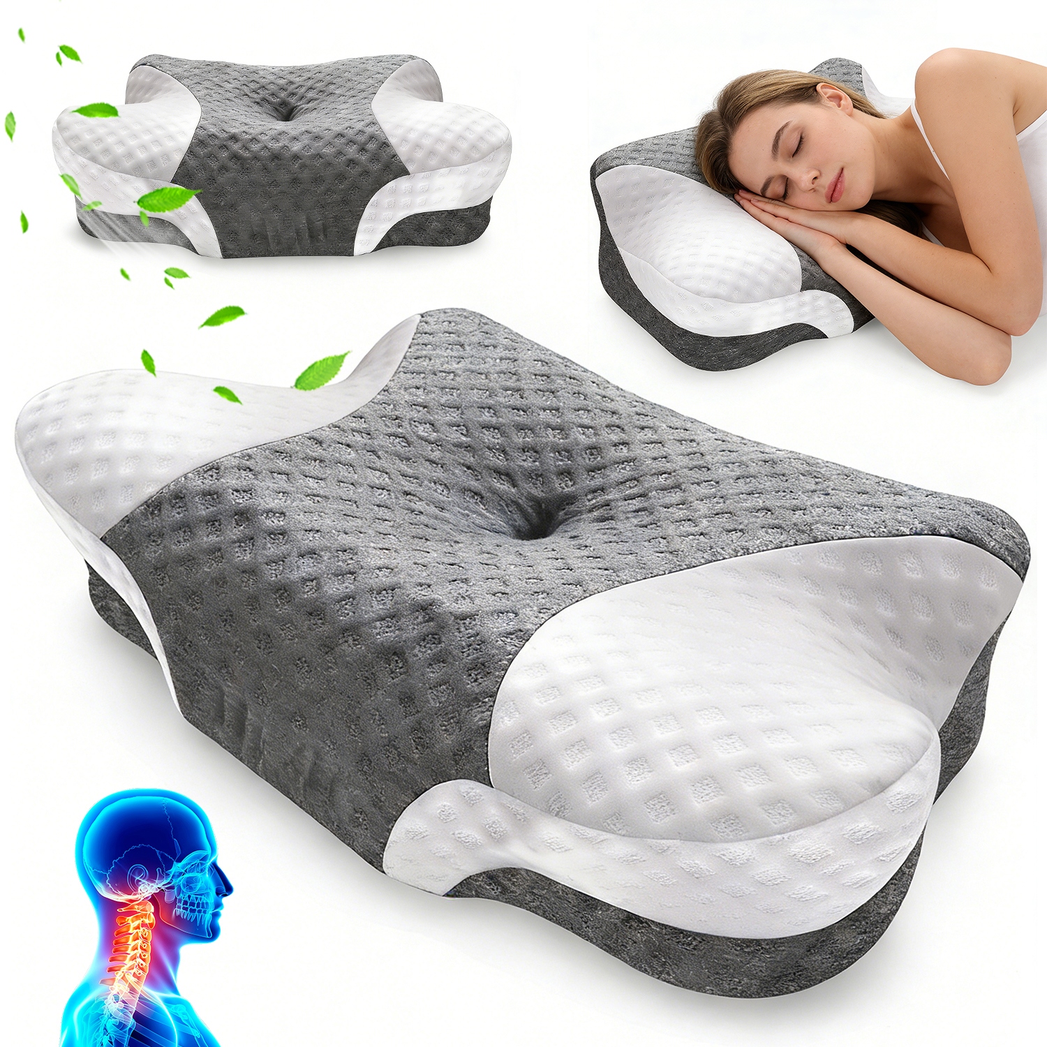 Motyl Poduszka Z Wysoka Gęstość Pianki Memory Dwustronny Wybór Wysokości