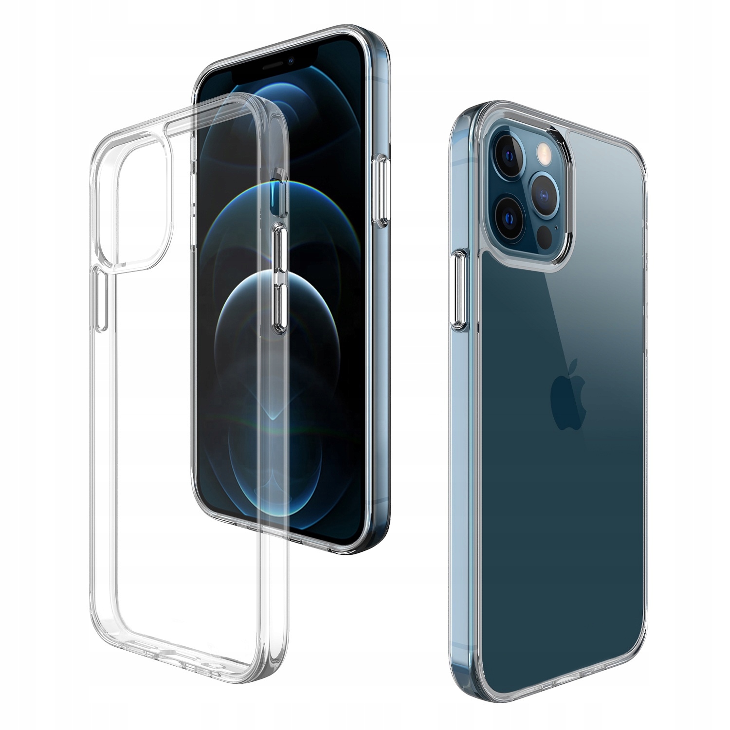 

Etui Obudowa Case Do Iphone 12 / 12 Pro + Szkło 9H