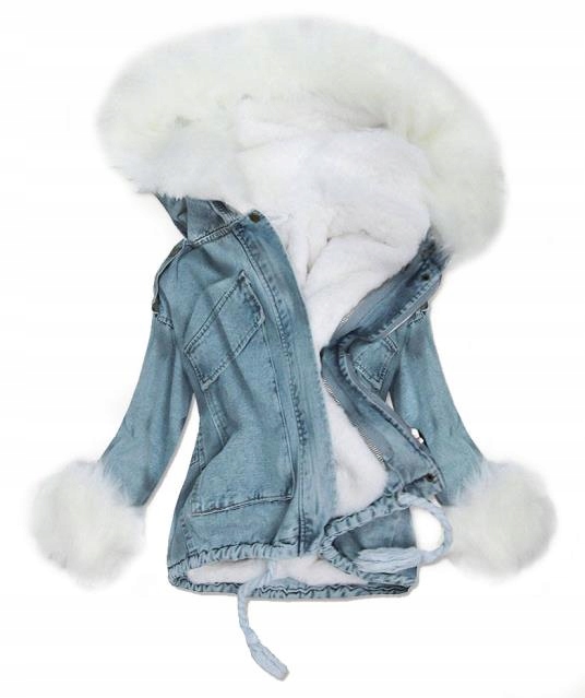 

Kurtka Jeansowa Z Futerkiem Katana Futerko Miś L