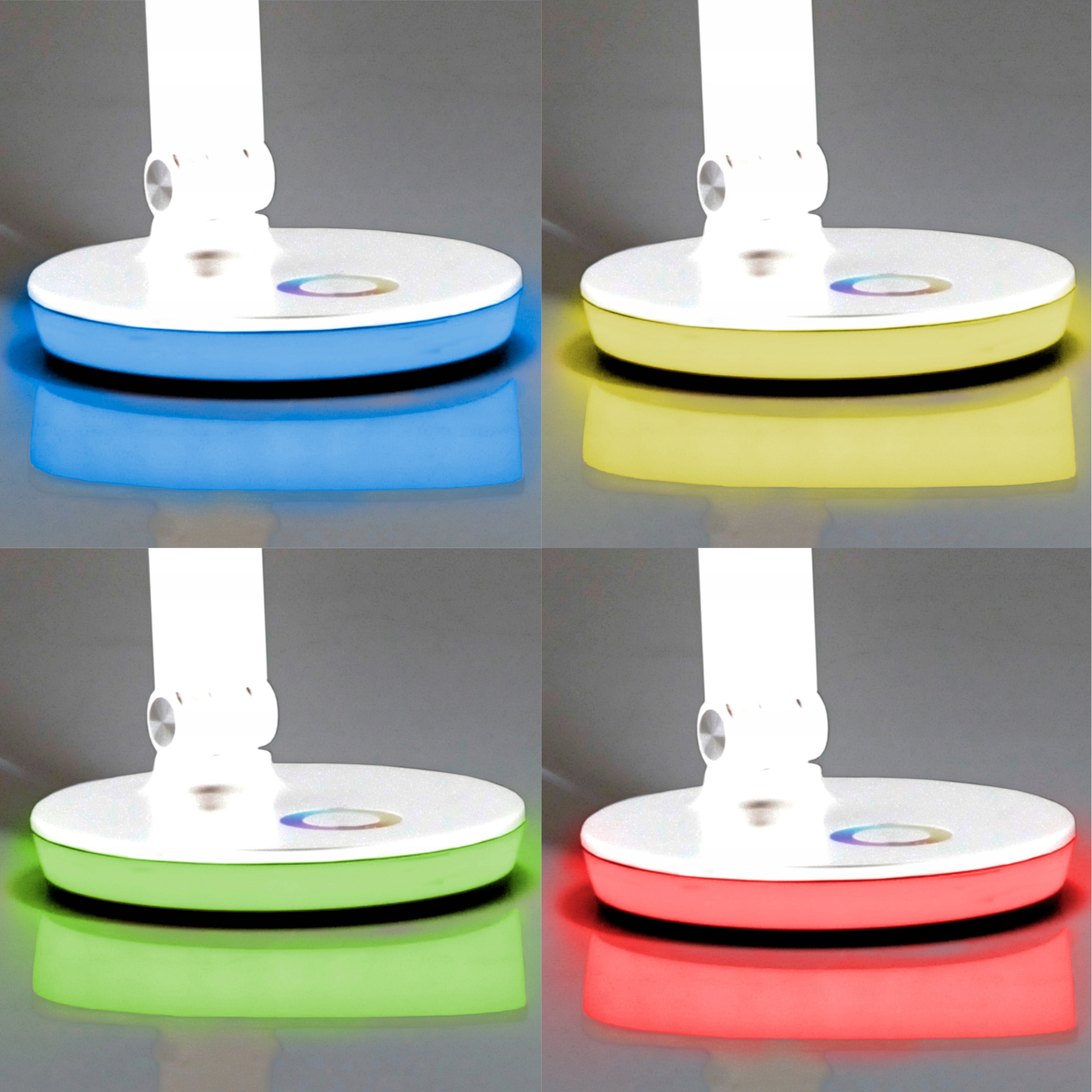 Lampka biurkowa LED 7W neutralna +RGB NEPTUN Biała Kolekcja NEPTUN