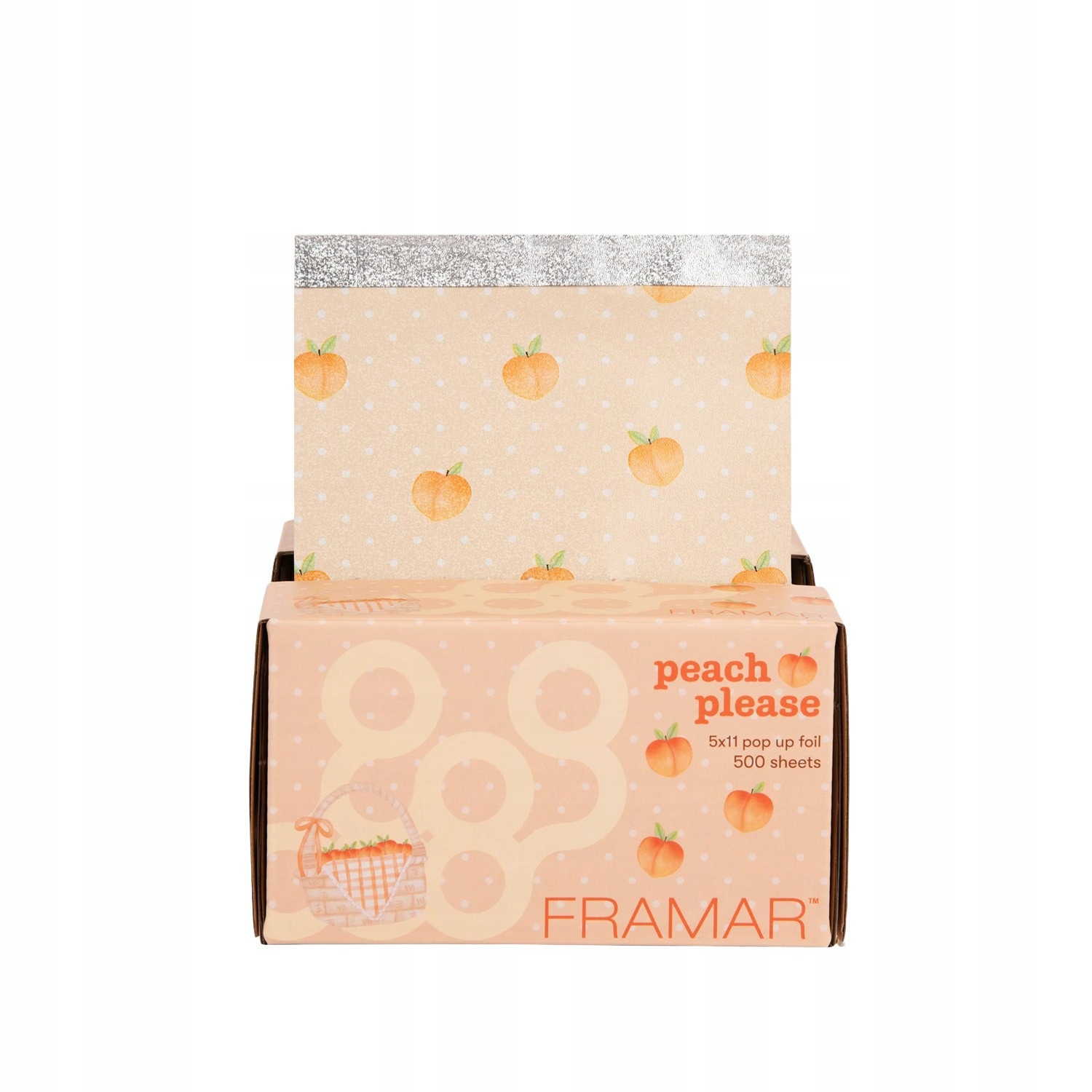 Framar Peach Please Pop-Up – folia fryzjerska cięta i składana 12,7 × 27,9