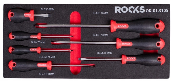 ZESTAW WKRĘTAKÓW PŁASKICH 7 CZ OK-01.3105