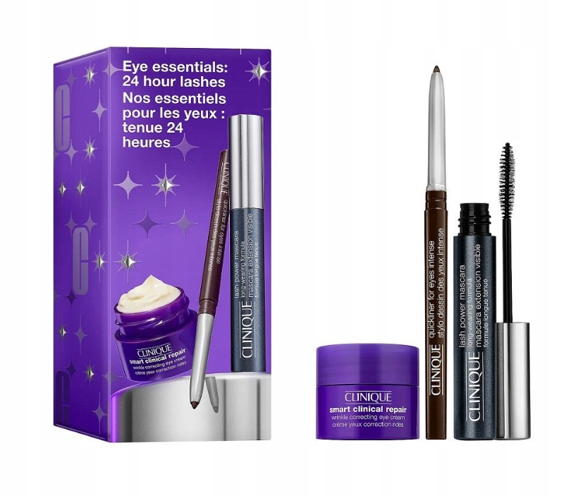 zestaw Lash Power mascara tusz kredka Smart krem pod oczy
