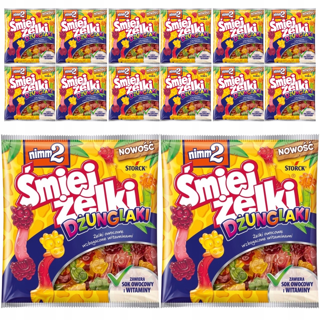 Levně nimm2 Želé Bonbony příchutí ovoce obohacené vitamíny 90 g x 12 Ks