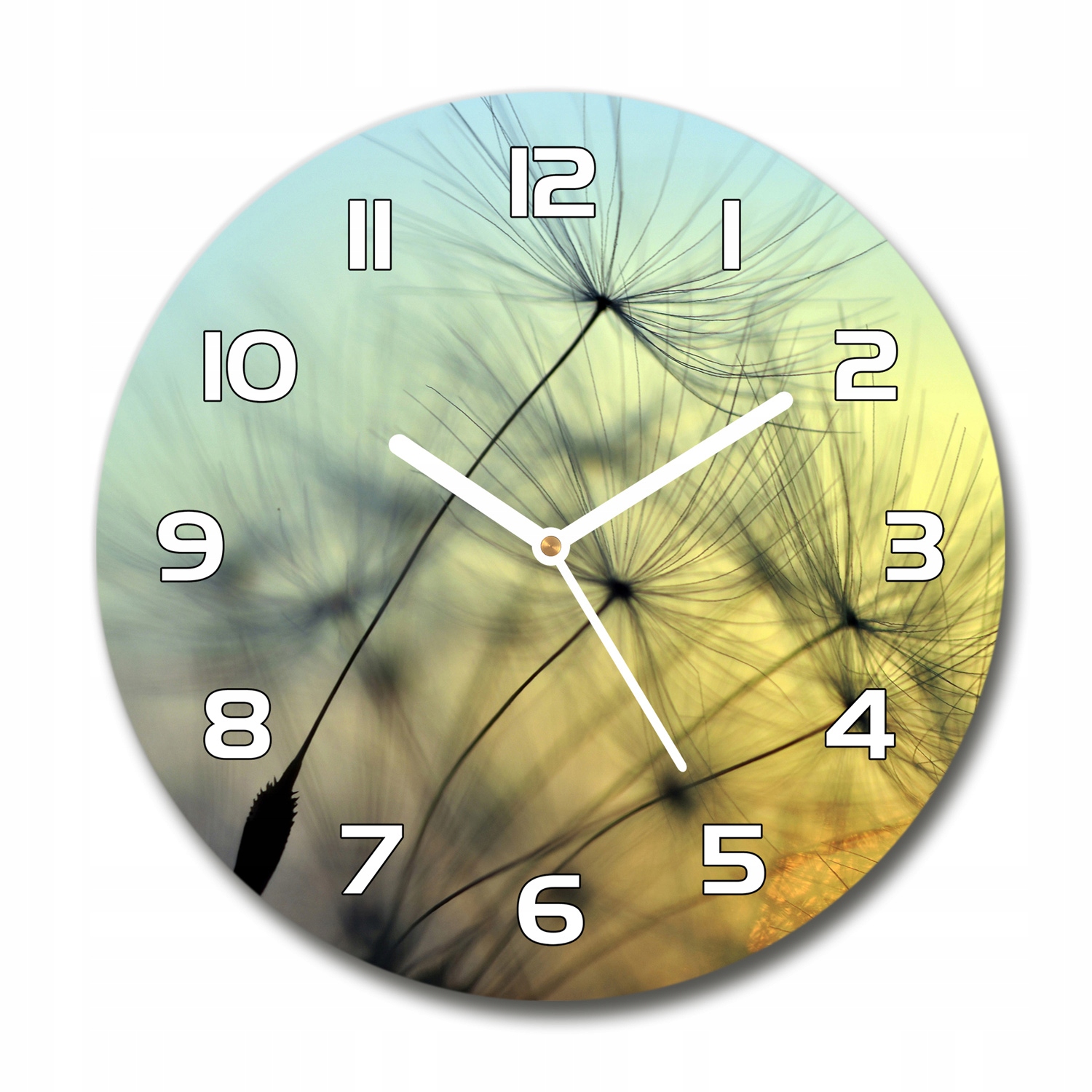 

Zegar szklany okrągły Nasiona dmuchawca fi 30