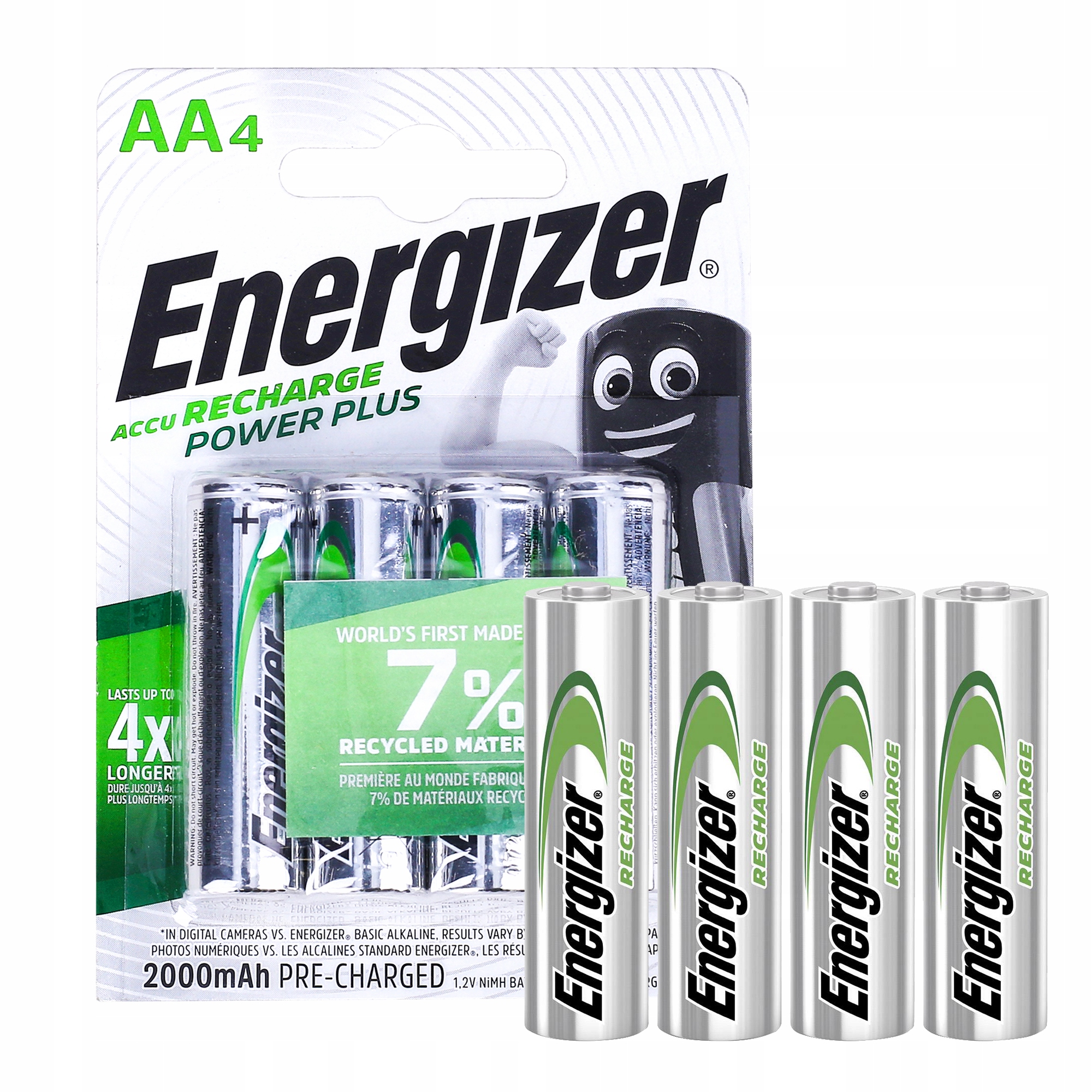 

Akumulatorki Energizer Power Plus Aa R6 2000mAh x4