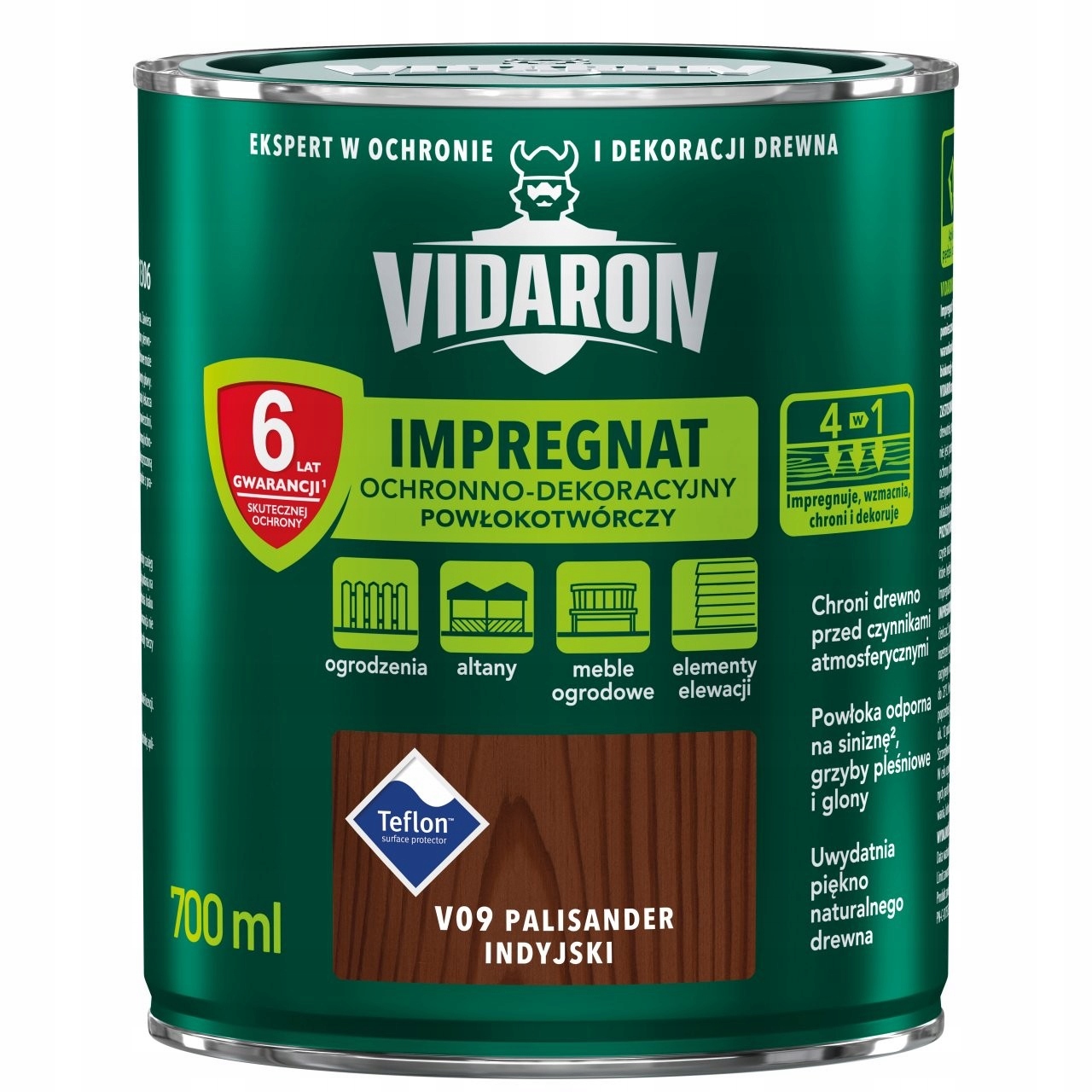 

Vidaron Impregnat Drewno 0,7L Palisander Indyjski