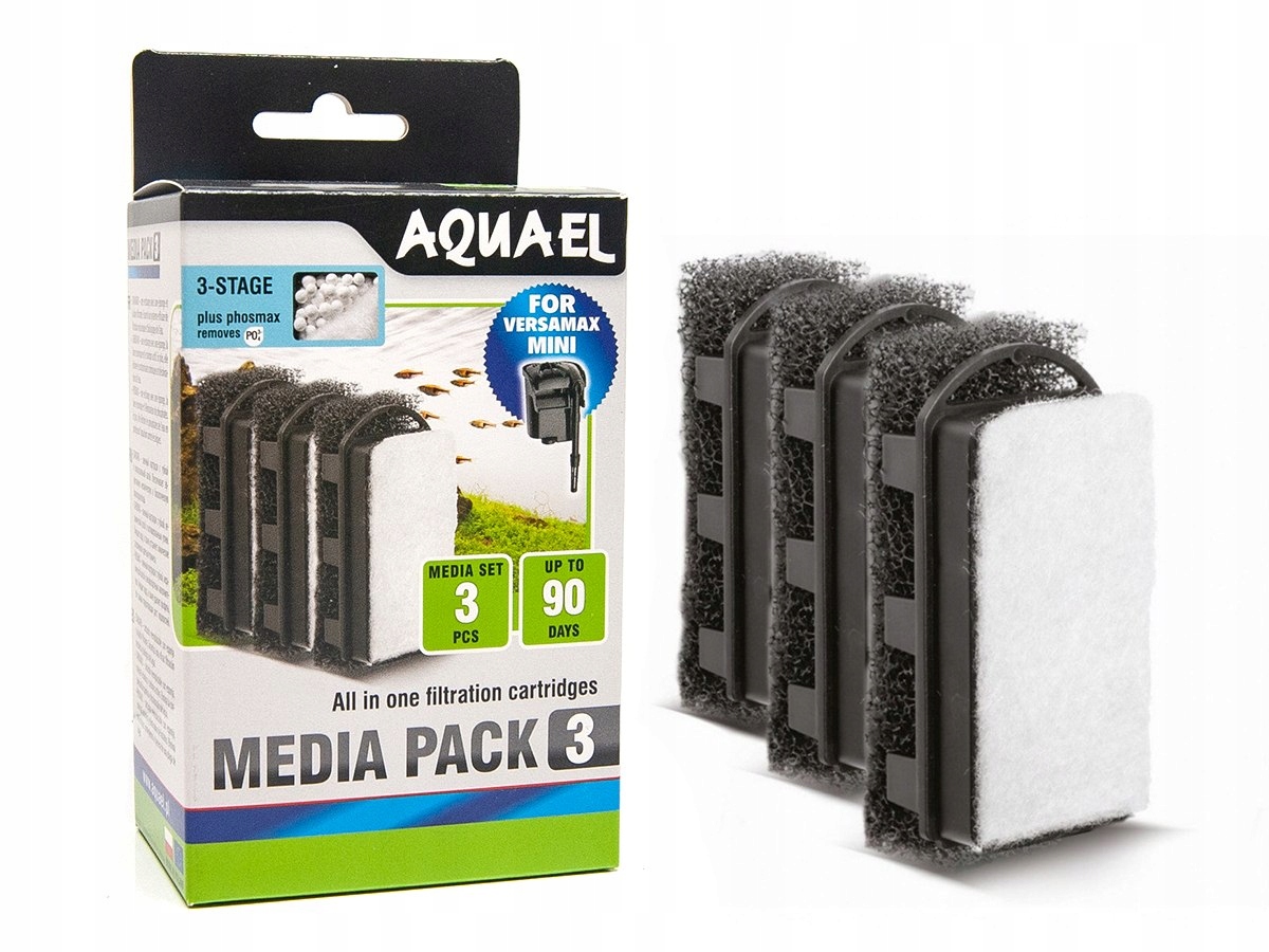 

Aquael Media Pack 3 phosmax Versamax mini (3szt)