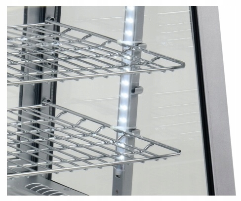 Witryna chłodnicza ekspozycyjna nastawna 100L LED 68x45x67cm Yato YG-05022