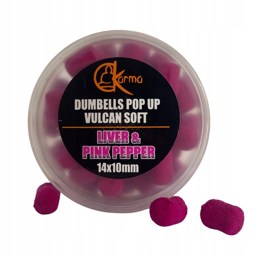 Wafters Vulcan Pop-Up „liver & Pink Pepper” 14×10 mm Karma Bait Karp Killer