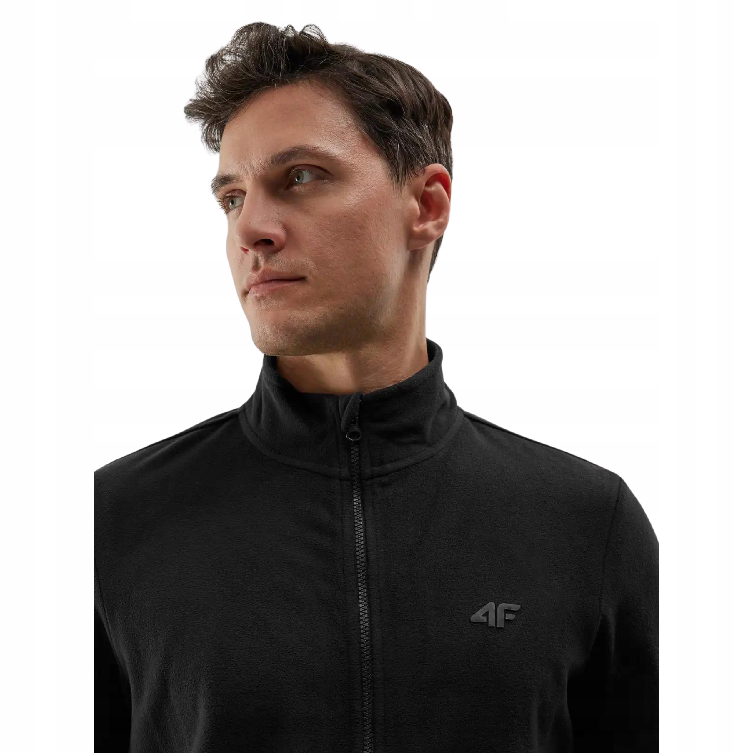 4F POLAR MĘSKI BLUZA POLAROWA ROZPINANA CIEPŁA CZARNA NA ZEMEK BEZ KAPTURA Rozmiar XL