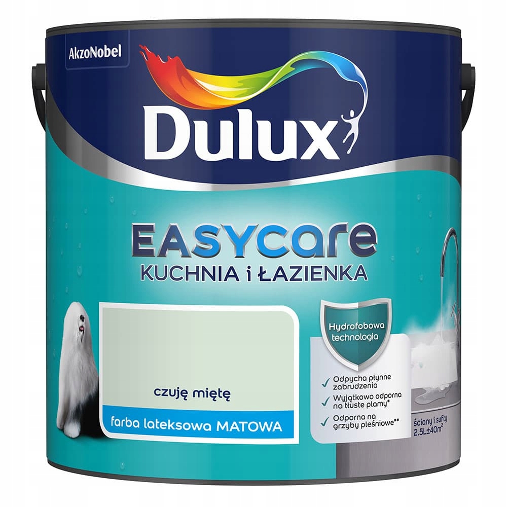 Dulux Easycare Farba Do Kuchni i Łazienki Czuję miętę 2,5L