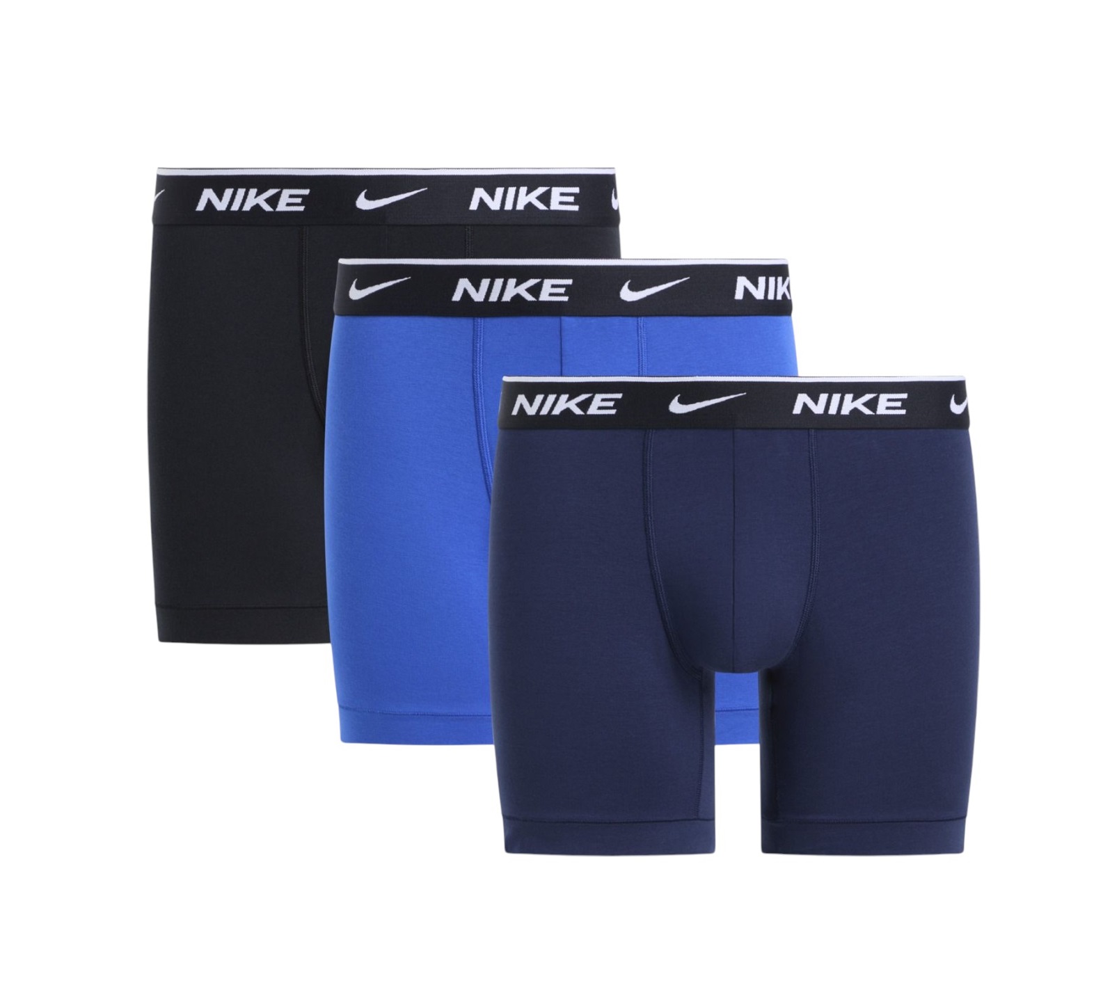 Nike Pánské Boxerky Boxer Brief 3P Černé/kobaltové/granátové vel. M
