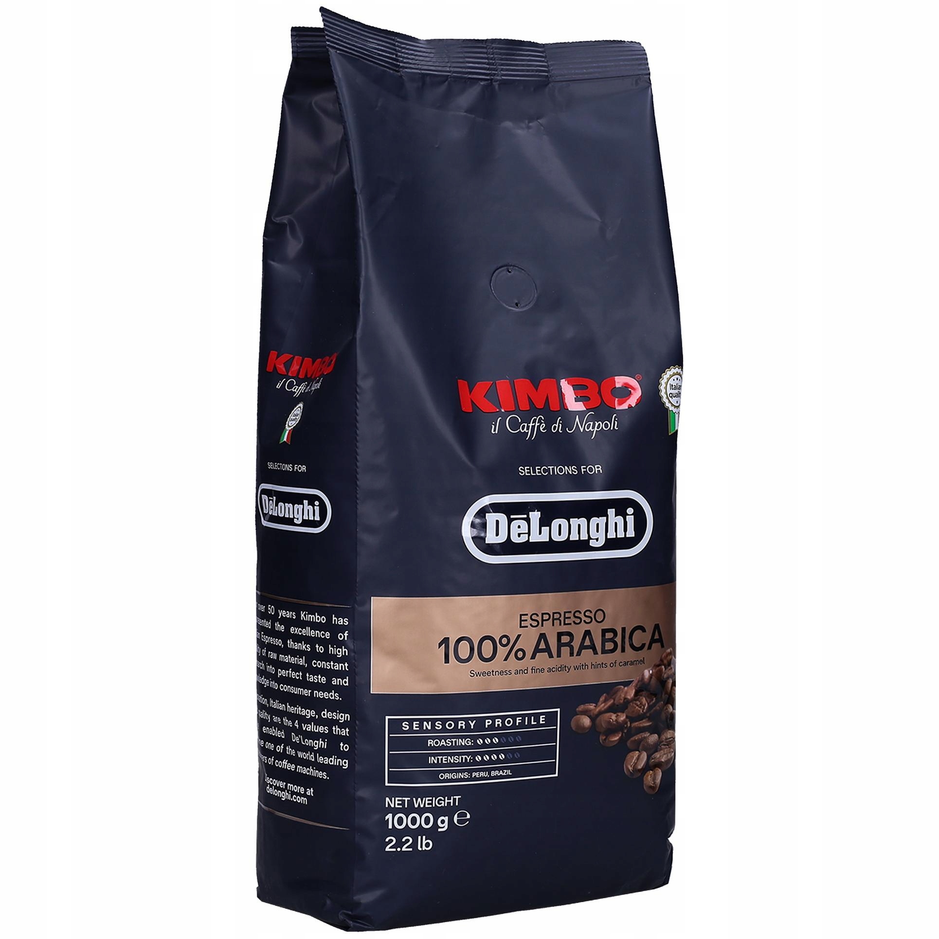 Kawa ziarnista Kimbo De'Longhi 100% Arabica 1kg