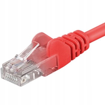 PremiumCord Kabel Patch Utp RJ45-RJ45 CAT6 0.5m červený