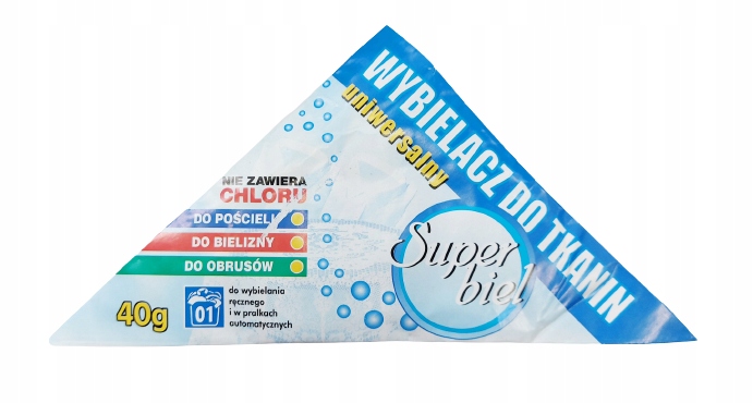 WYBIELACZ DO FIRANEK PROSZEK WYBIELANIA TKANIN 40g