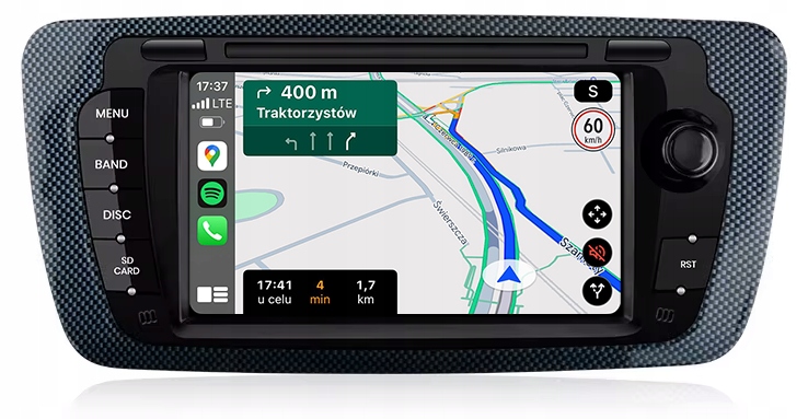 Seat Ibiza 6J 2008-2013 Radio Navigace Android Auto Carplay 8GB/128GB Dsp