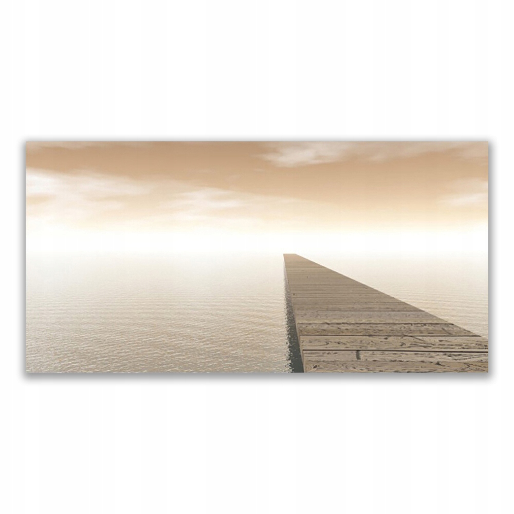 

Obraz z nadrukiem 140x70 Morze Molo Architektura