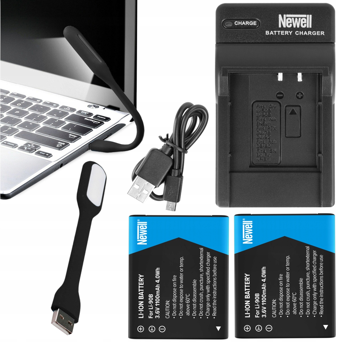 2X Aku Ładowarka Newell Zamiennik Olympus Li-90B Li-92B TG-3 TG-5 TG-6