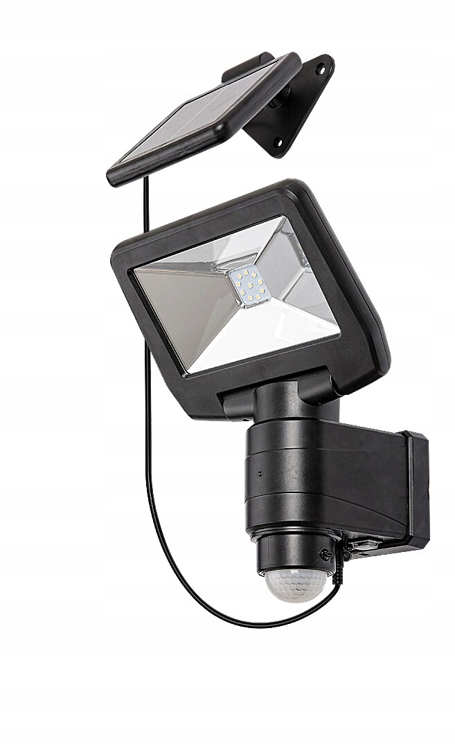 Solární zářič s Led senzorem pohybu 5W Dojran černý 77021 Rabalux