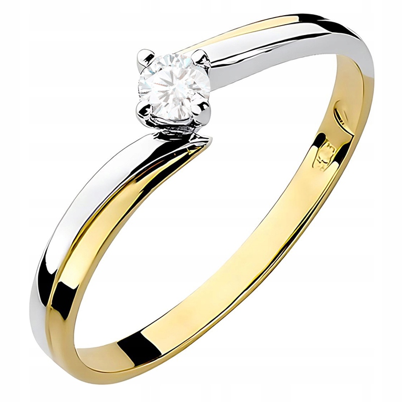 Krásný Prstýnek s Briliantem 0,08 ct