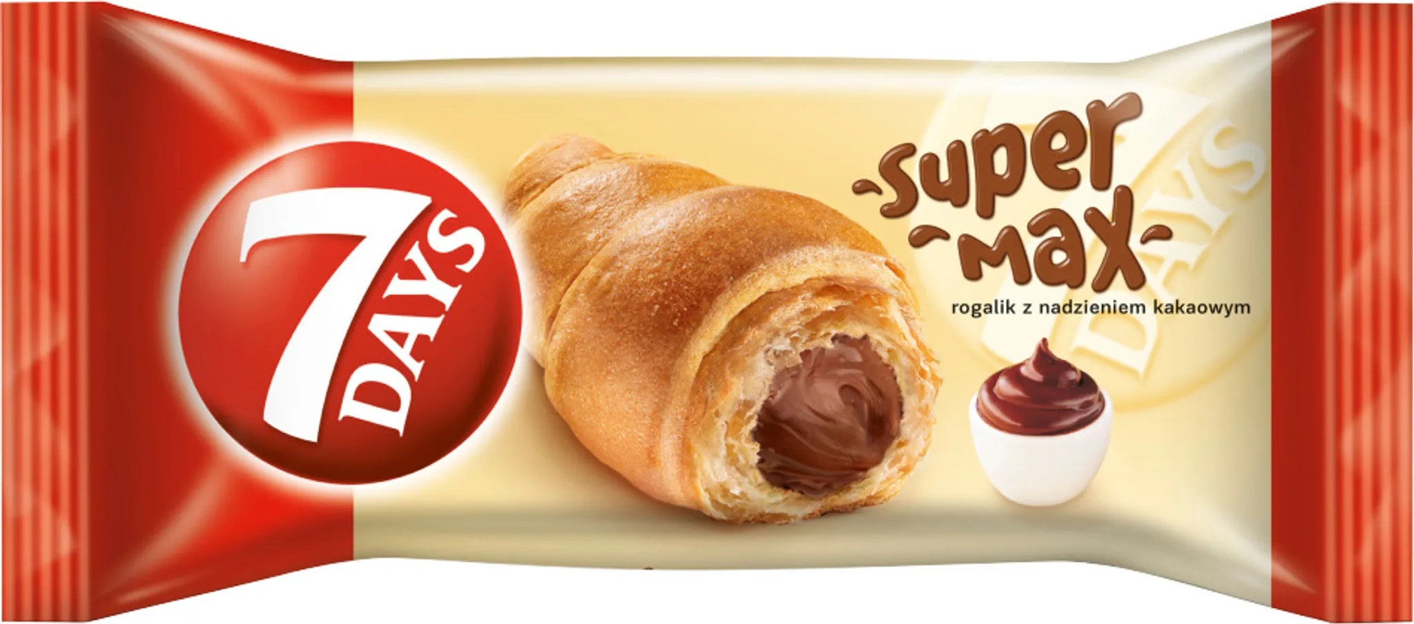 Levně 7 Days Rohlíček Croisant s kakaovou náplní 110 g 20 kusů