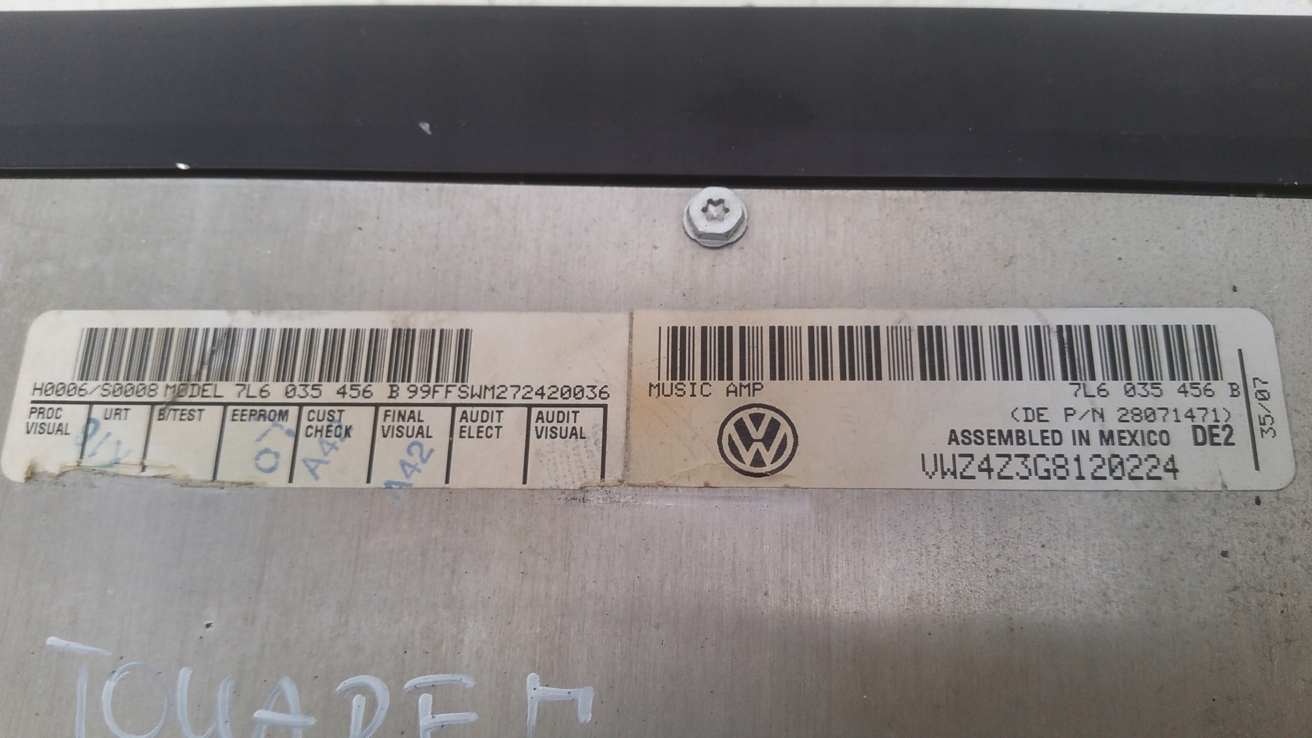 amplifier 7L6035456B VW Touareg