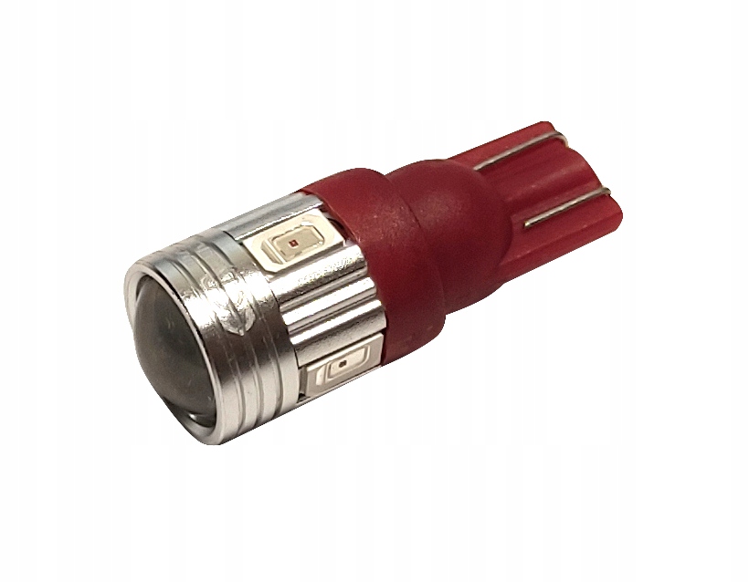 

T10 Żarówka Czerwona W5W 12V 24V Led 30x12mm w16w