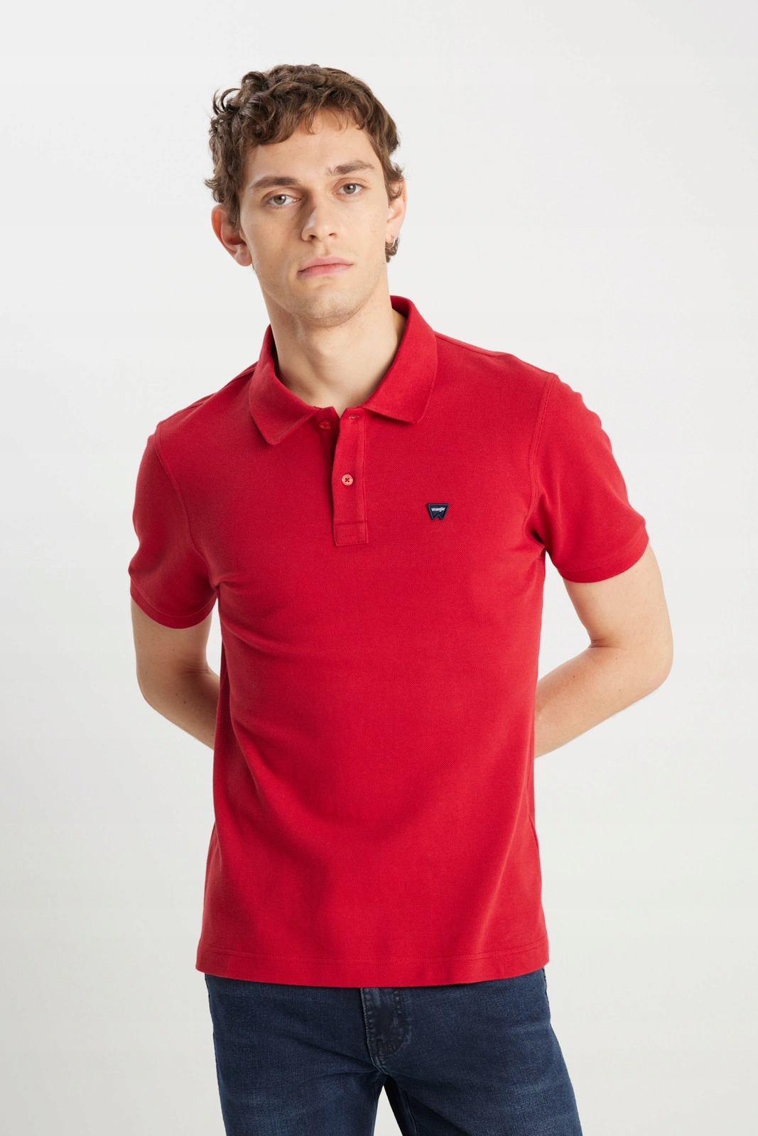 Pánské polo Wrangler Ss Polo Tee Red 112388670 XXL