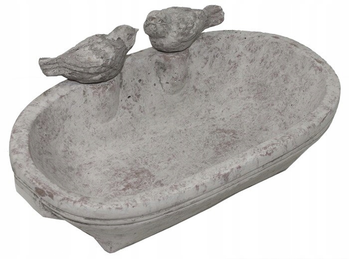 

Poidło dla ptaków poidełko szare ozdoba ogrodu w21