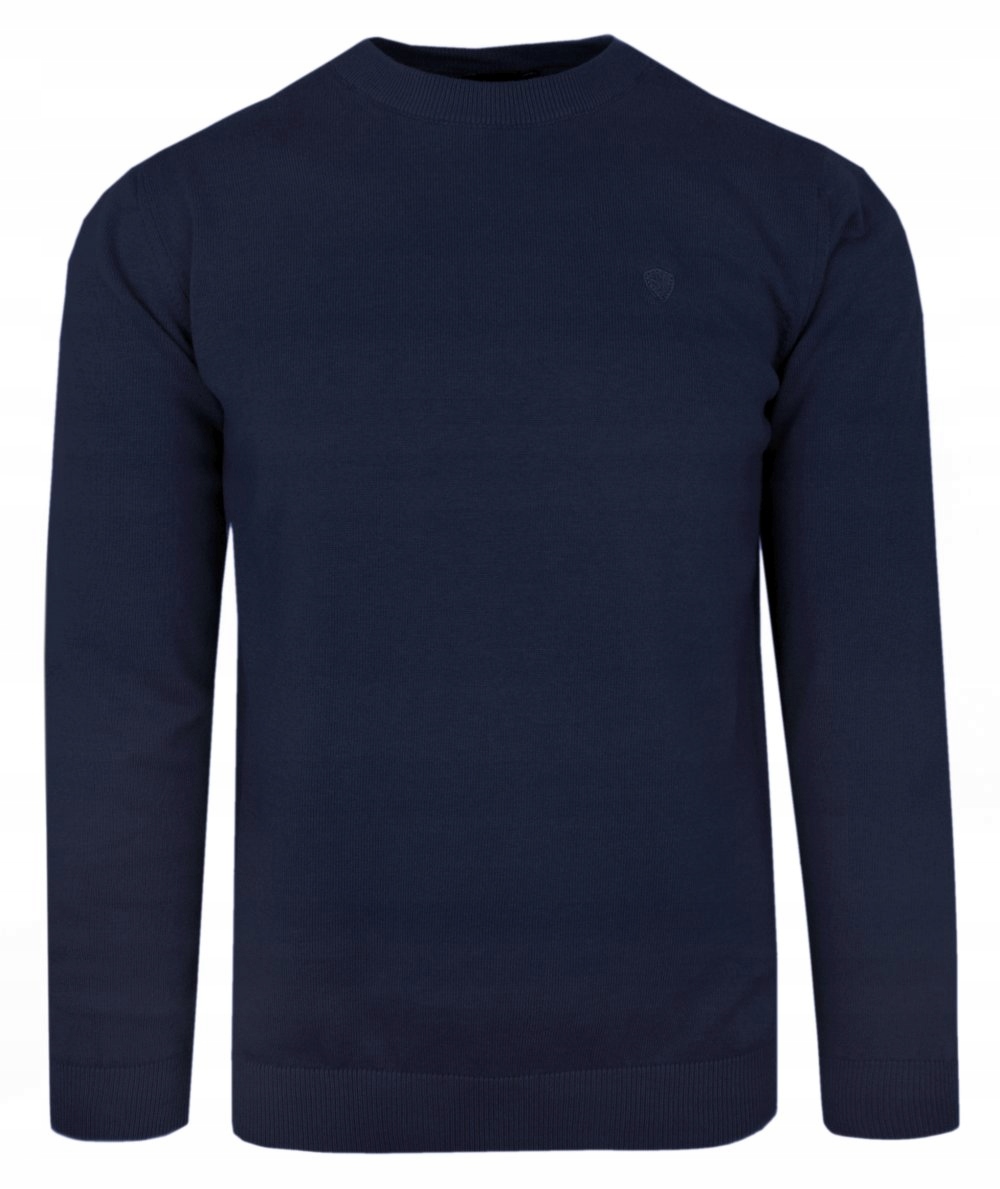 Klasický pánský svetr Rigon Bavlna Tmavě modrá XL