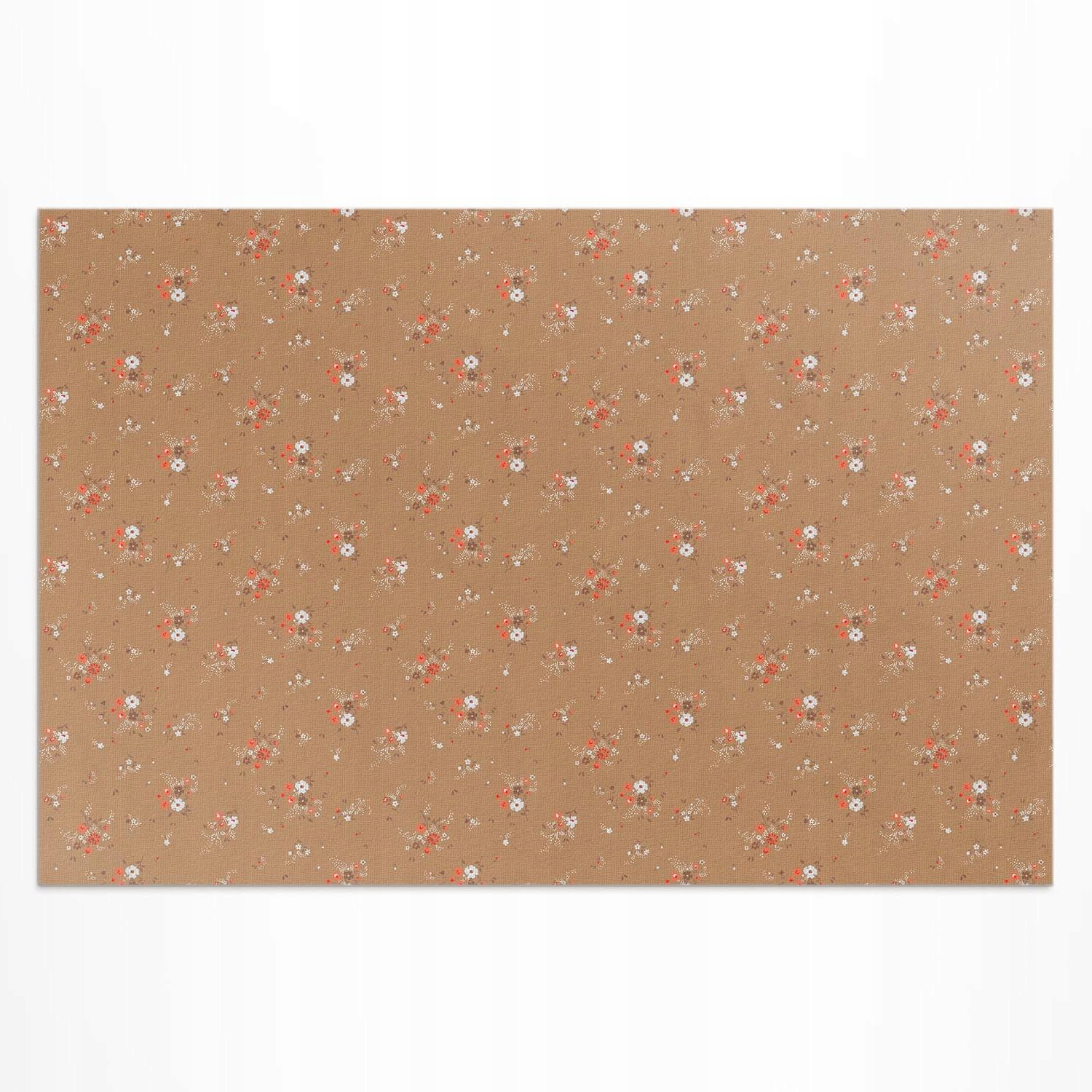 Terasový vinylový koberec Drobné poľné kvietky vintage štýl boho 120 x 80 cm