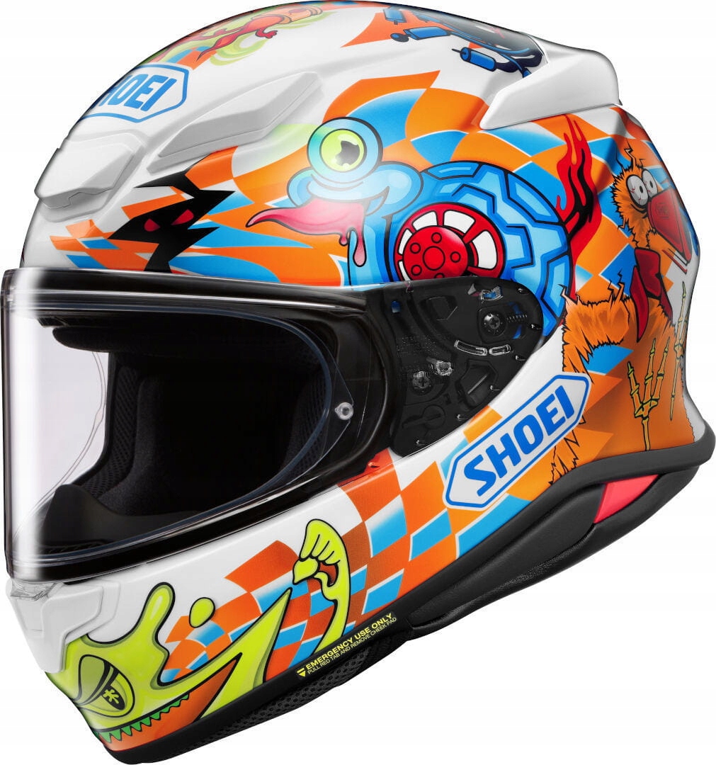 Shoei NXR2 Yagyo TC-2 Integrálna Motocyklová Prilba Biela Oranžová