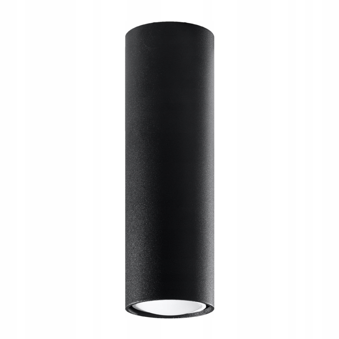 Lampa Sufitowa Tuba Spot Plafon Sollux Lagos 20 czarny
