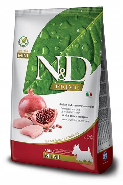 Levně Suché krmivo Farmina N&d Dog Prime kuře s granátovým jablkem Adult mini 800 g